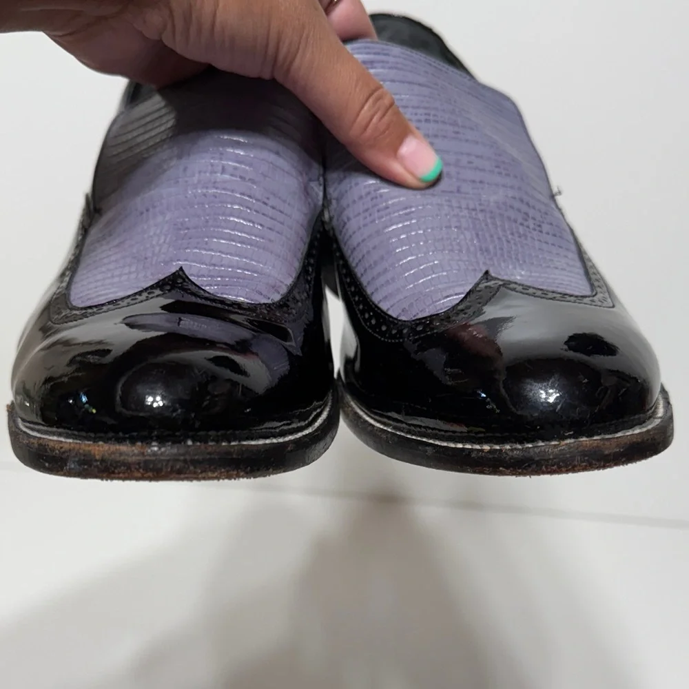 Stacy Baldwin Patent Leather Loafers